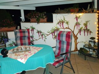 Terrasse am Abend