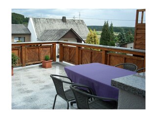 Balkon mit Fernsicht Schiesenhaus