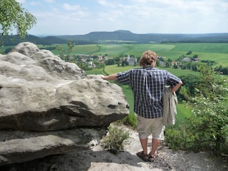 Papststein Blick auf Gohrisch