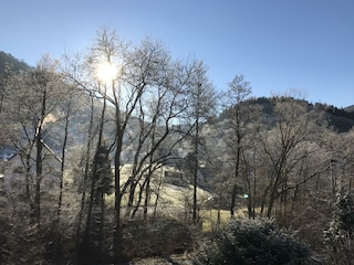 Blick vom Haus Richtung Denntal