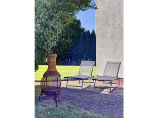 Liegen auf der Terrasse