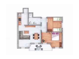 Ferienwohnung Grundriss