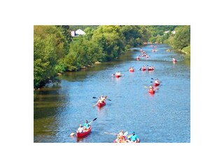 Kanu fahren auf dem Grenzfluss Sauer - 5km