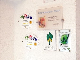 Auszeichnungen unseres Gästehauses