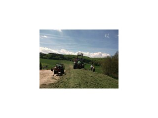 Große Trecker bei großer Arbeit