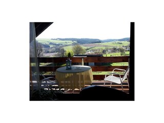 Aussicht vom Balkon