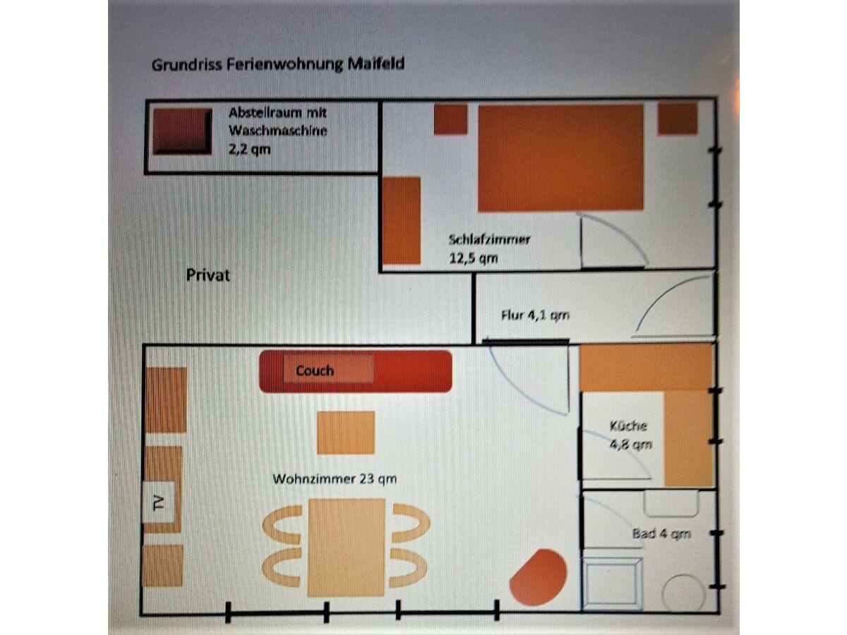 Grundriss Ferienwohnung