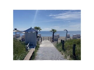 Strand gegenüber vom Strandhaus Haffkrug