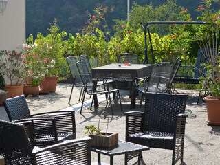 Sonnige Terrasse