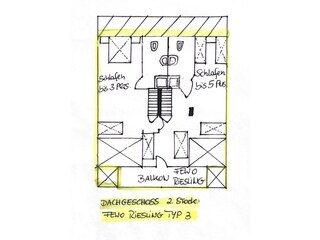 Grundriss 2. Etage (gelb)