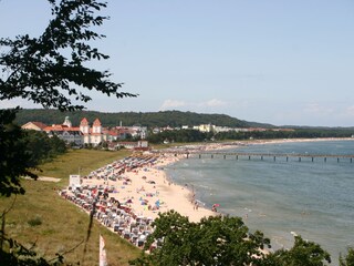 Blick aus der Granitz auf den Strand von Binz