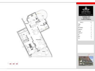 Appartamento per vacanze Tazacorte Pianta del piano 40