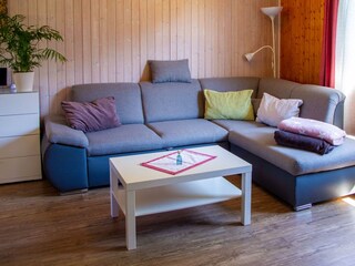 Wohnbereich mit Schlafcouch