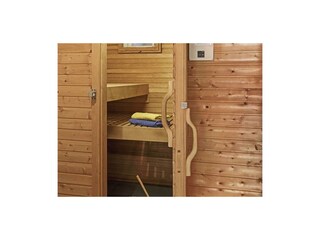 Blick in die Sauna