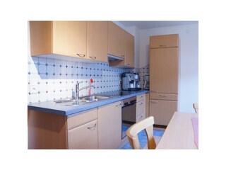Küche in der Ferienwohnung Parterre