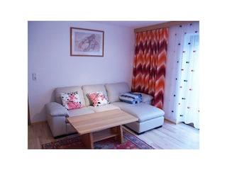 Sofa in der Ferienwohnung im ersten Stock