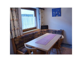 Essecke in der Ferienwohnung Reimair