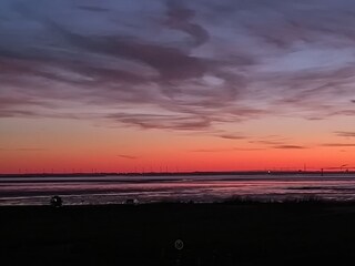Abendrot am Strand
