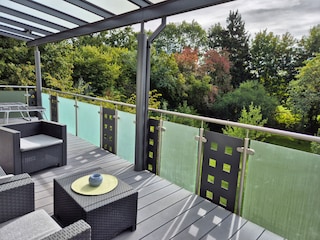 Blick auf den Balkon