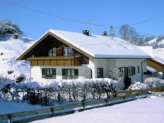 Unser Haus im Winter