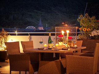 Terrassenblick auf die Altstadt von Bernkastel