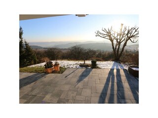 Blick aus Appartement im Winter