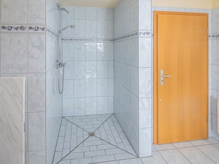Große Dusche mit Schwanenhals