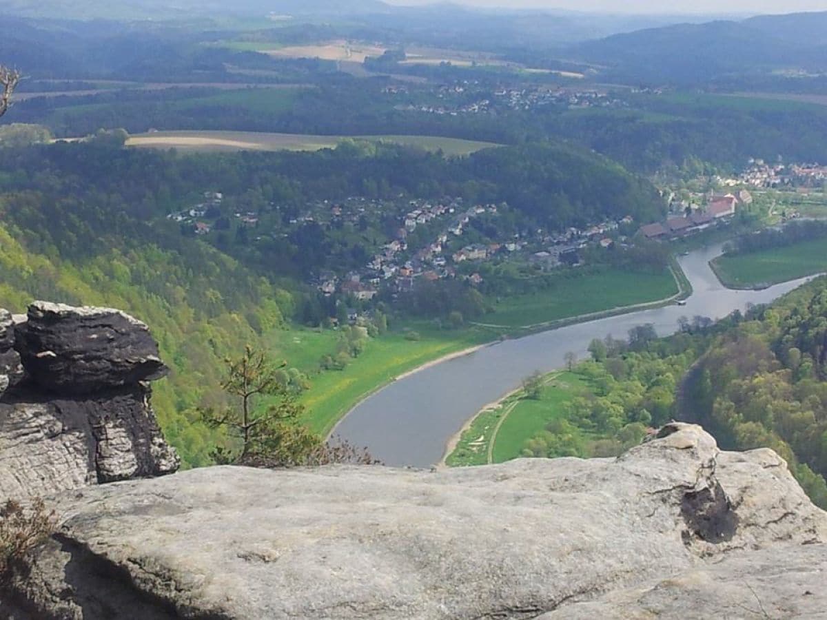 Blick vom Lilienstein auf Prossen