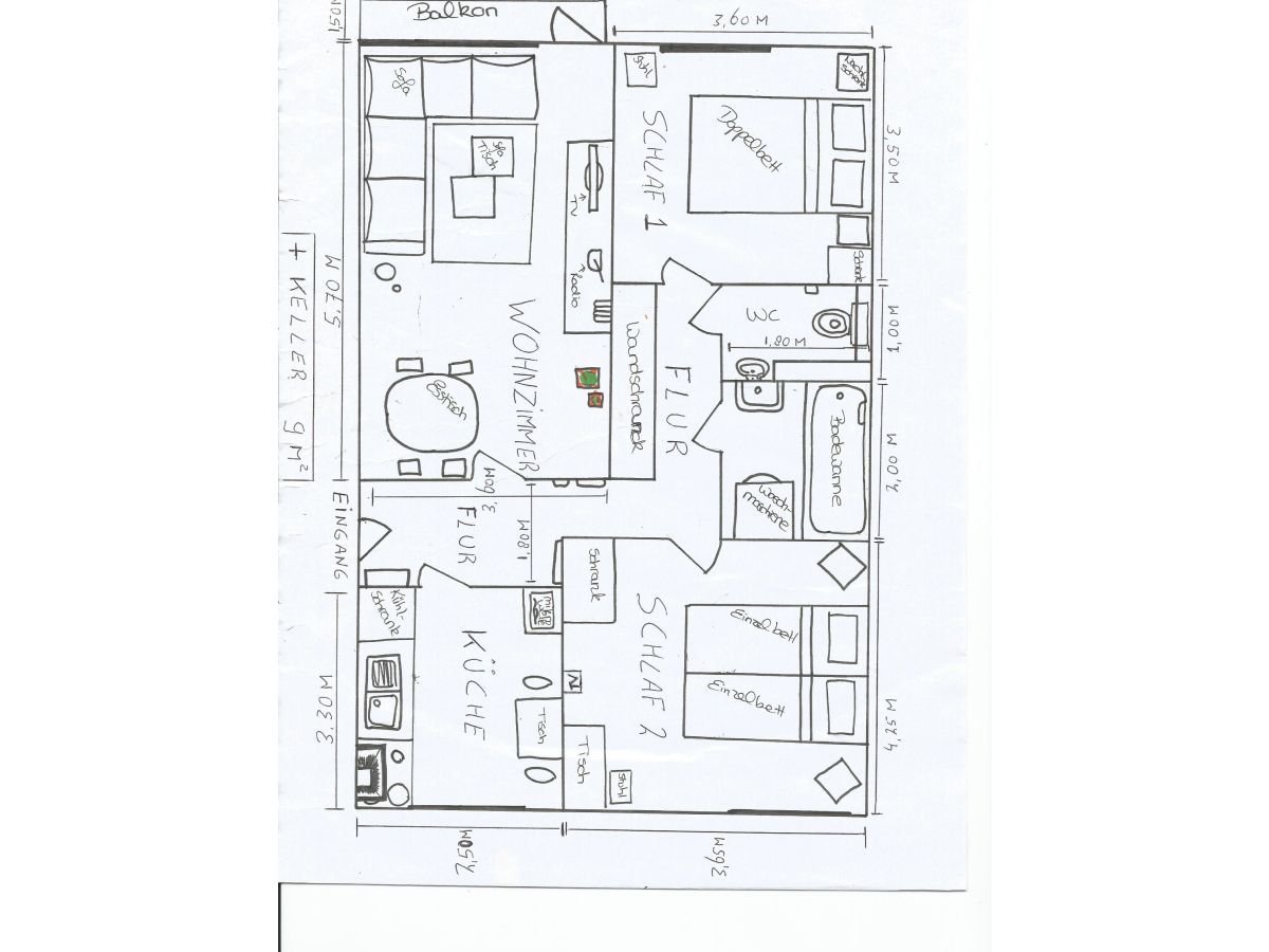 Ferienwohnung Obervieland Grundriss 35