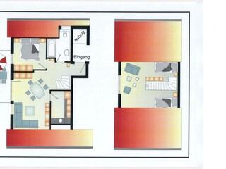Grundrisse Maisonette-Fewo