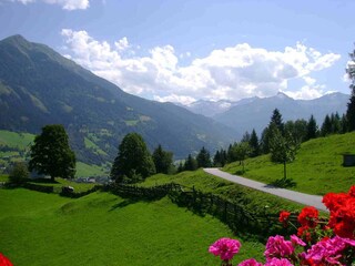 Ausblick vom unserem Haus nach Bad Gastein