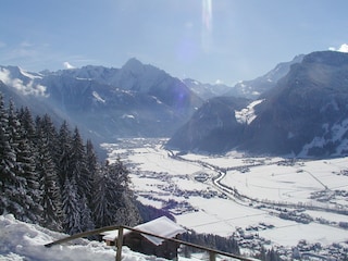 Blick auf´s Tal vom Appartement Ramona