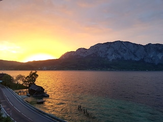 Vom Balkon sieht man den Sonnenaufgang!