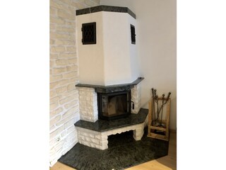 Kamin im Wohnzimmer