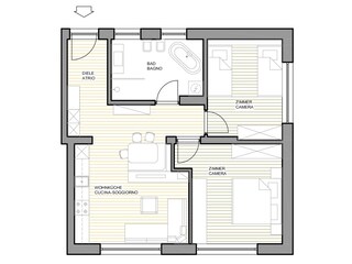 Appartement Kaltern Grondplan 39