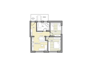 Appartement Kaltern Grondplan 41