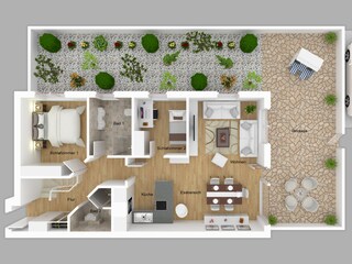 Appartamento per vacanze Duhnen Pianta del piano 40