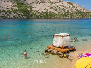 der Strand, kristallklares Meer