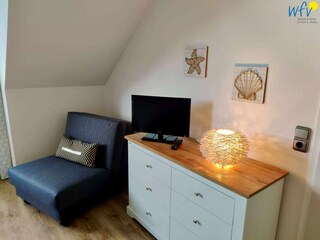 Einzelschlafsofa zum ausklappen im Schlafzimmer