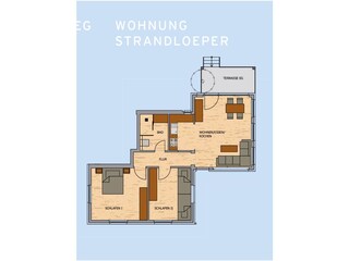 Apartamento de vacaciones Juist Plano de planta 19