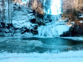 Wasserfall im Winter