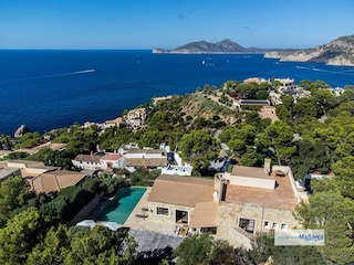 Aerial View of the villa