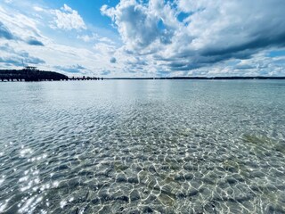 Blick vom Strand Glücksburg über die Förde