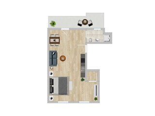 Vakantieappartement Burg auf Fehmarn Grondplan 16