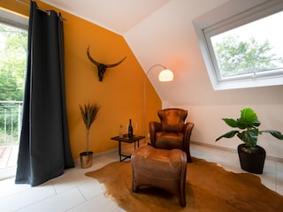Leseecke im Wohnzimmer