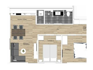 Appartamento per vacanze Juist Pianta del piano 15