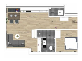 Apartamento de vacaciones Juist Plano de planta 10