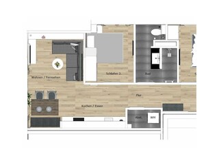 Appartement de vacances Juist Plan d'étage 15