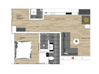 Apartamento de vacaciones Juist Plano de planta 15