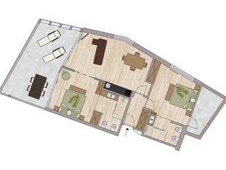 Vakantieappartement Kaltern Grondplan 6